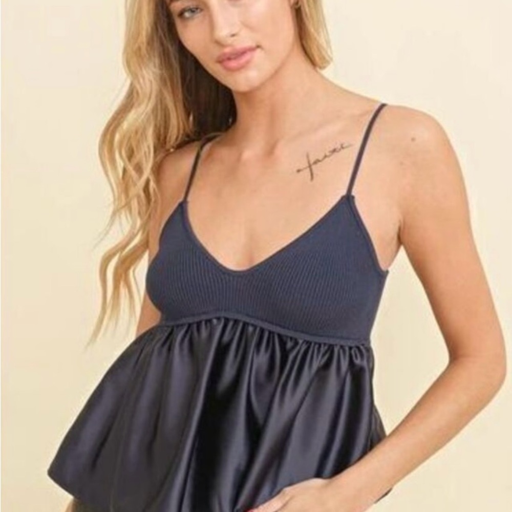 Commense Navy Blue Women's Top